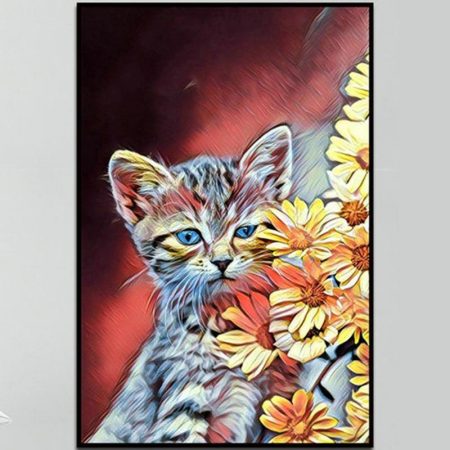 Cat Oil Painting - DrunkArtist