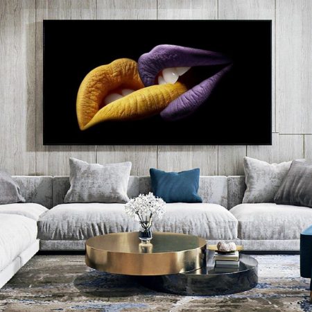 Yellow and Purple Lips - DrunkArtist