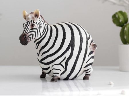 Fat Zebra Statue - DrunkArtist