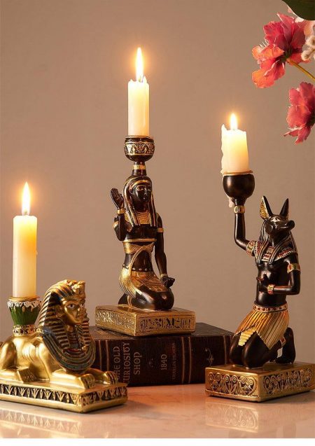 Egyptian Candle Holders - DrunkArtist