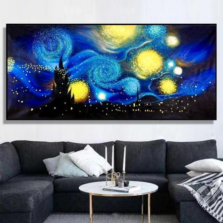 Hand Painted Starry Sky - DrunkArtist