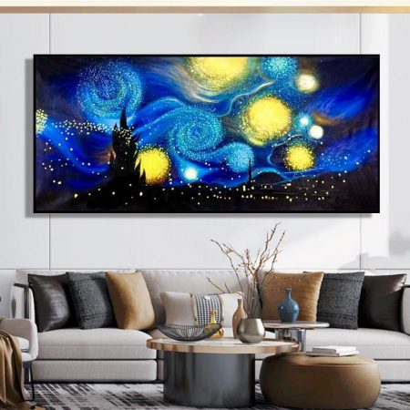 Hand Painted Starry Sky - DrunkArtist