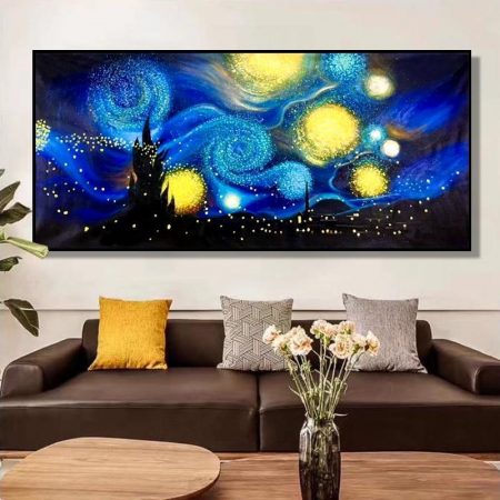 Hand Painted Starry Sky - DrunkArtist