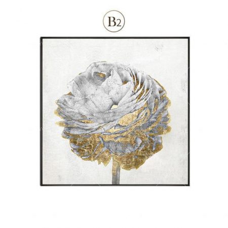 Handpainted Gold Foil Rose - DrunkArtist