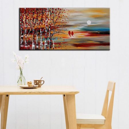 Handpainted Abstract Fall Night - DrunkArtist