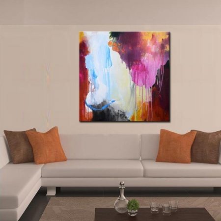 Handpainted Abstract Color Art - DrunkArtist