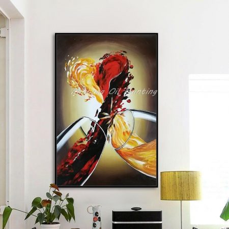 HandPainted Red Wine and Champagne - DrunkArtist