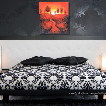 Hand Painted Uphill Sunset - DrunkArtist