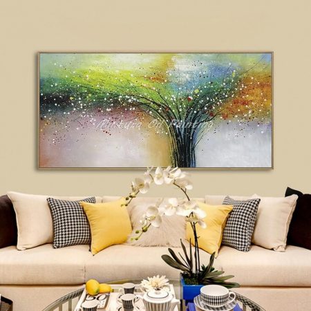 Hand Painted Scatter Colors Tree - DrunkArtist