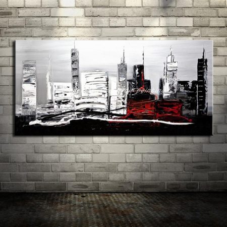 HandPainted Abstract City Landscape - DrunkArtist