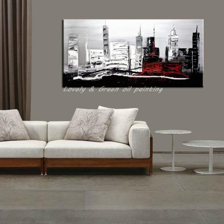 HandPainted Abstract City Landscape - DrunkArtist