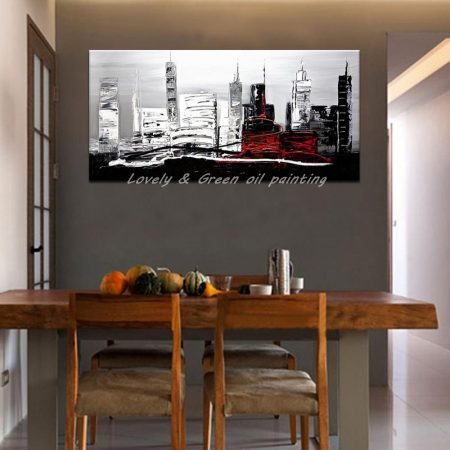 HandPainted Abstract City Landscape - DrunkArtist