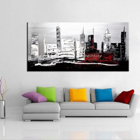 HandPainted Abstract City Landscape - DrunkArtist