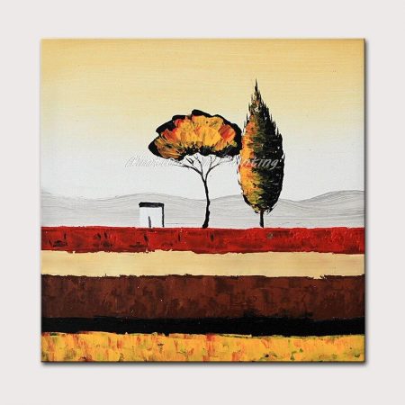 Hand Painted Rural Landscape Oil Painting - DrunkArtist