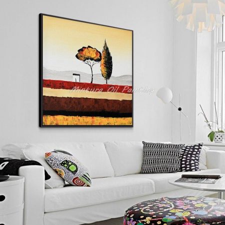 Hand Painted Rural Landscape Oil Painting - DrunkArtist