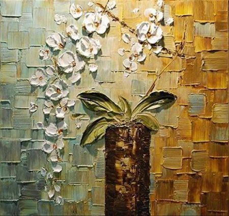 Hand-painted Stem And Flowers - DrunkArtist